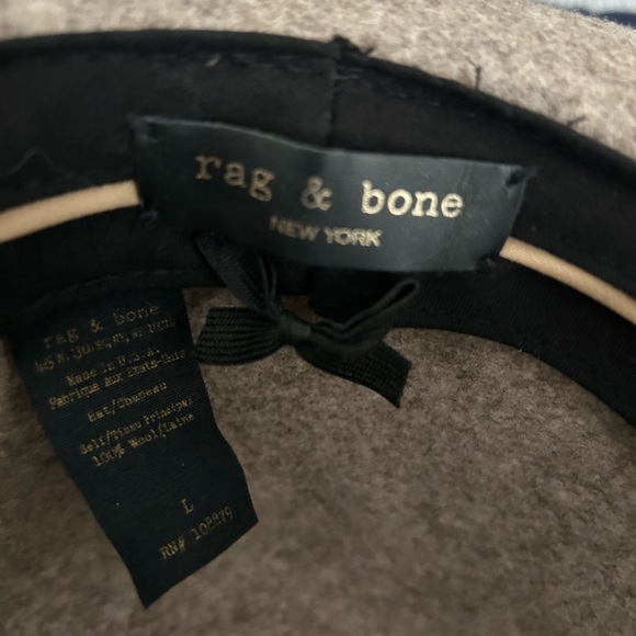 Rag & Bone Tan Fedora with Black Ribbon - Picture 3 of 3